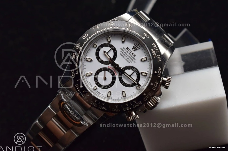Bracelet SS Case 732 Dial 1:1 904L Lightweight Edition Daytona SA 116500 Best White and BTF 0123